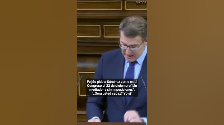 Feijóo pide a Sánchez verse en el Congreso "sin mediador y sin imposiciones"