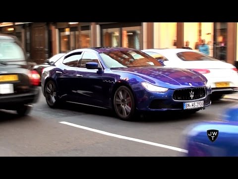 2015 Maserati Ghibli S Q4 Revving & Accelerating In London! Exhaust Sounds!