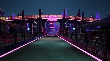 Neon Drift - Cyber Racing Track | Game-Ready Environment | Unity Engine