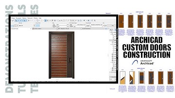 Modern Custom Door Construction in ArchiCAD | Beginner Friendly Tutorial