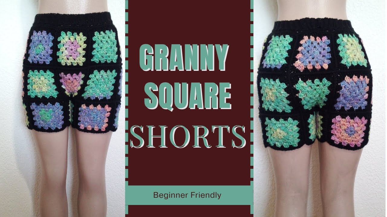Crochet Granny Square Shorts How to Crochet PhoenixRose Crochet🌹