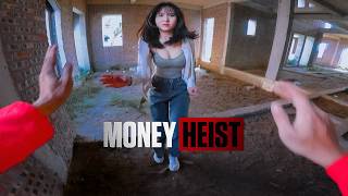 Money Heist Parkour Escaping Angry Beautiful Girl Parkour Pov