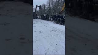 Standing Up Logging Truck With Skid Loader Winchbox. by Wyatt Hooper 323 views 11 months ago 2 minutes, 50 seconds