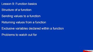 Arduino C++ Course Lesson 9: Basics of creating and using functions