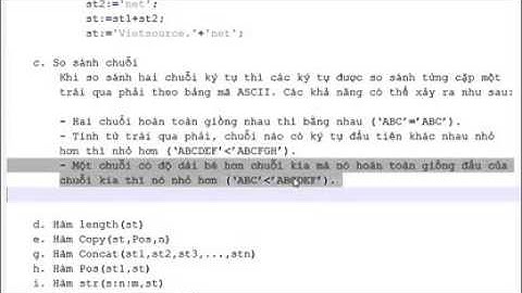 Lập trình Pascal  Bài 6  Chuỗi ký tự   Part 2   YouTube