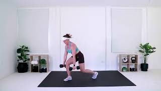 Dumbbell Jump Lunge & Row