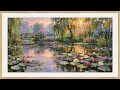 vintage tv screen wallpaper #claudemonet tablo ekran duvar kağıdı ambiance