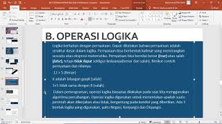 Operasi Aritmetika dan Logika Part 3