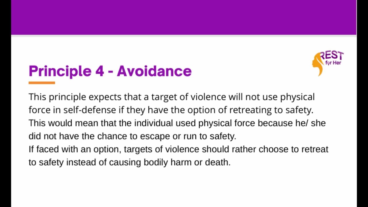 Module 1 Unit 2 Principles of the Law of Self Defense video