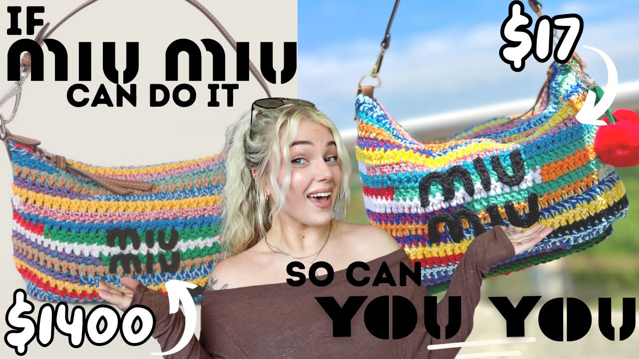 Вяжем крючком радужную сумку за 1400 долларов *РАСПРОДАНО ВИРУСНО* ТОЛЬКО из остатков пряжи!! 🌈 И...