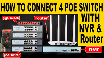 HOW TO CONNECT 4 POE SWITCH WITH NVR and Router | IP CAMERA WIRING | CREATIVE INFOTECH LUDHIANA