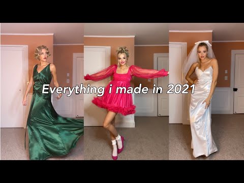 Trying on all the things I made in 2021