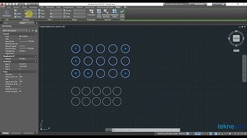 Curso AutoCAD desde cero - 06.06.1 Matriz rectangular