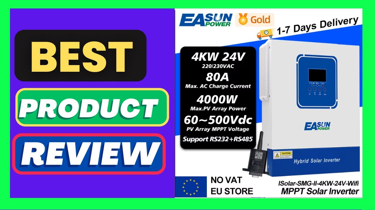 EASUN 6.2KW 48V MPPT Solar Hybrid Inverter - YouTube