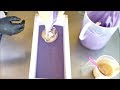 Making and Cutting French Lavender & Honey Cold Process Soap