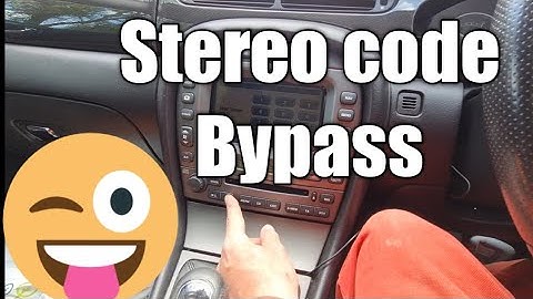 Jaguar Sat Nav security code bypass. Fitting new battery.