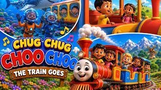 Chug Chug Choo Choo The Train Goes | Educational and Fun Nursery Rhymes for Kids | RhymzykidsTv 