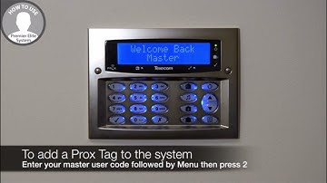 Adding a new Prox Tag (Texecom Series)