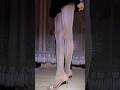 Silver Glitter Tights &amp; Blush Crystal Heels #legs #foot #heels #nylon #stockings #pantyhose #beauty