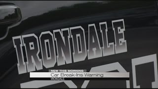 Car Break-ins warning