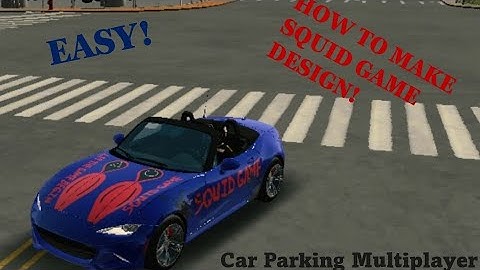 How to make SQUID GAME design in Car Parking Multiplayer! | Easy and COOL✅😎