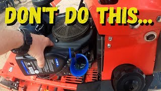 THIS IS WHY I CHANGE MY MOWER ENGINE OIL