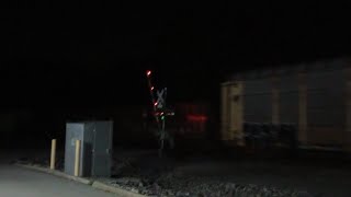 KCS SD70ACE 4055 leads NS 179 with KCSM 4510 MID DPU and a major crossing malfunction (8/3/2022)