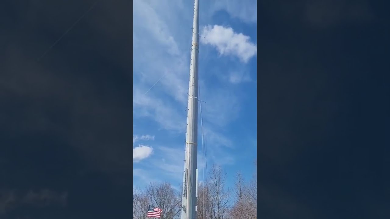 Reinforcing cell towers with rebar 3.