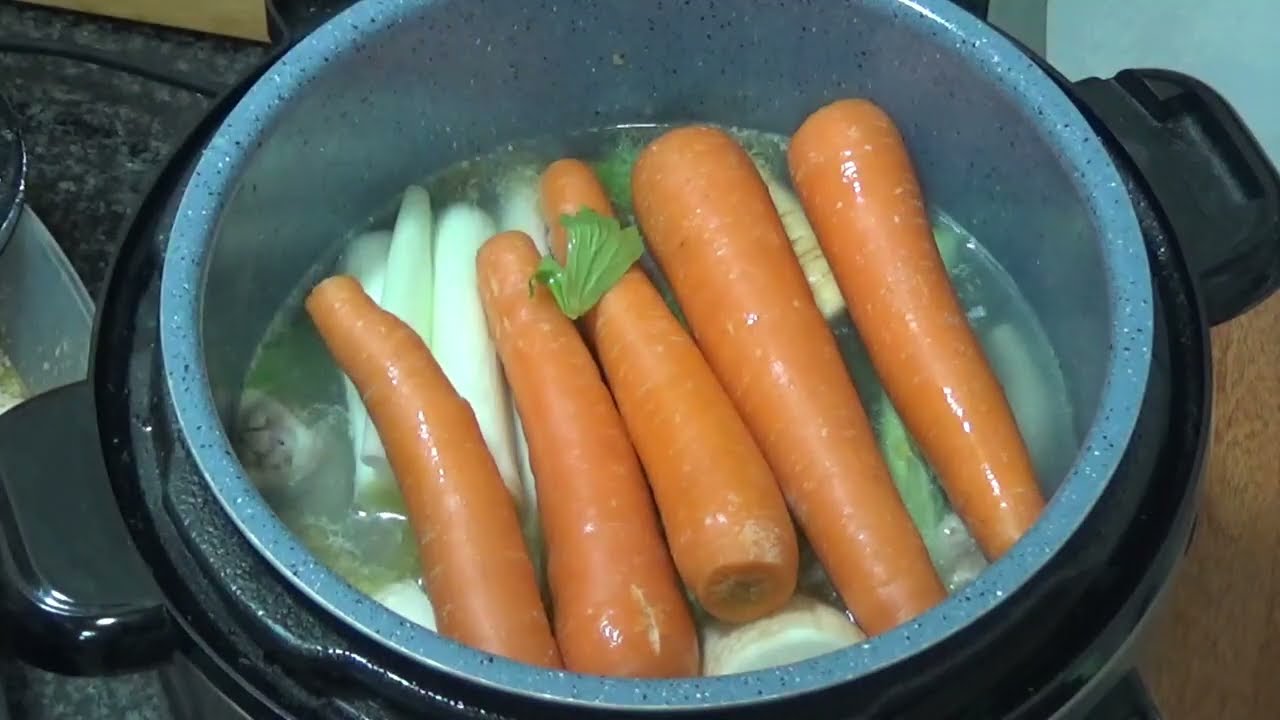 Sopa de pollo 🥕 Crema de verduras 🥦 olla GM 🍀 Receta sencilla y económica 🌺