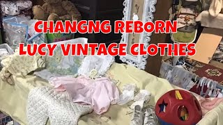 CHANGING REBORN LUCY VINTAGE CLOTHES