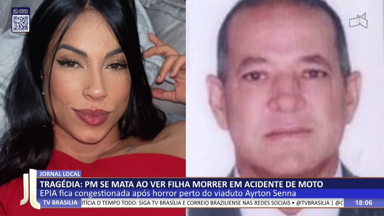 JL - Tragédia: PM se mata ao ver filha morrer em acidente de moto