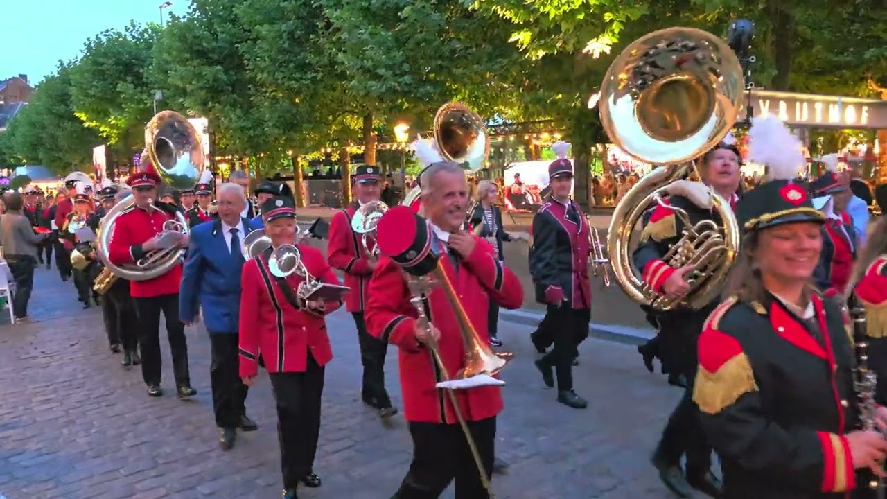 André Rieu Live 2024 UHD 4K - Hundreds of Brass Players Exit Vrijthof After the Show - 5th July 2024