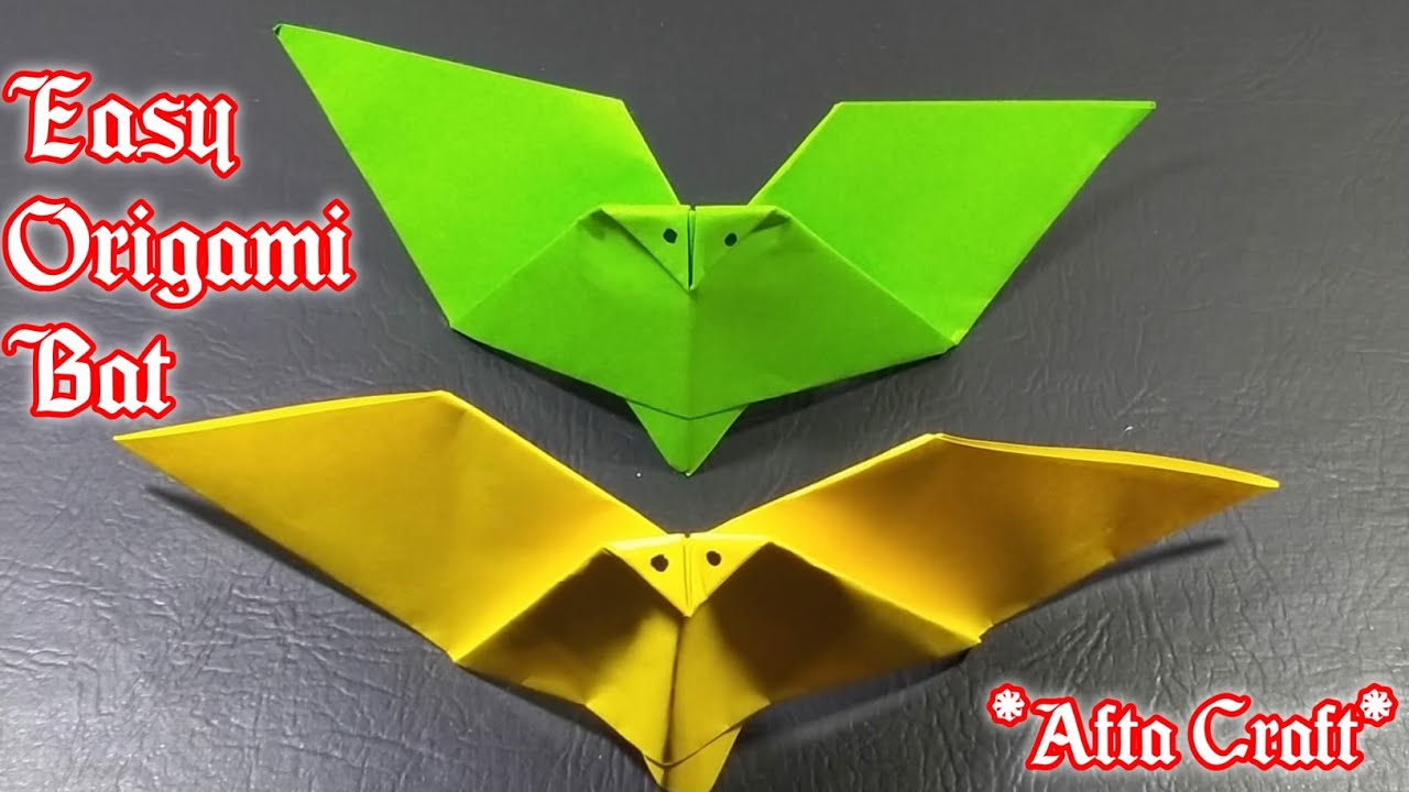 Easy Origami Bat How to Fold PAPER BAT ORIGAMI FLYING BAT FROM