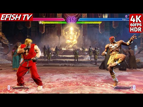 Ken vs Dhalsim (Hardest AI) - Street Fighter 6