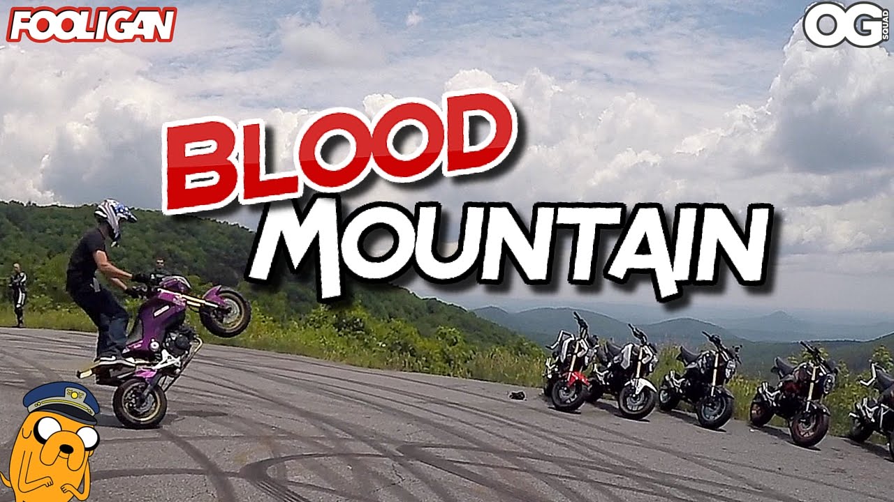 Wheelies on Blood Mountain in YouTube