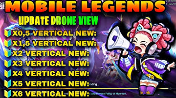 (UPDATE) DRONE VIEW VERTICAL X.5 X2 X3 X4 X5| WORK RANK/CLASSIC |NO RISET | MOBILE LEGENDS