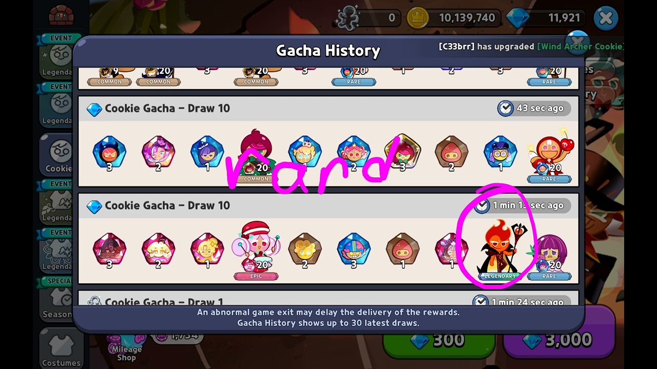 Random 10 pull btw /better than burning space