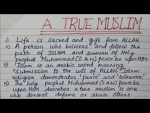 a true muslim essay