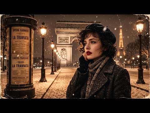 Vintage French Romance 🎶 Golden Oldies Love Songs & Paris Café Ambience