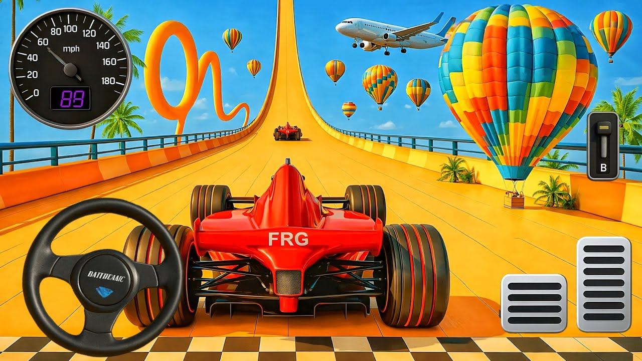 Impossible Mega Ramp Race 3D Challenge – GT Formula Car Stunt Master Simulator–Android Gameplay 2026