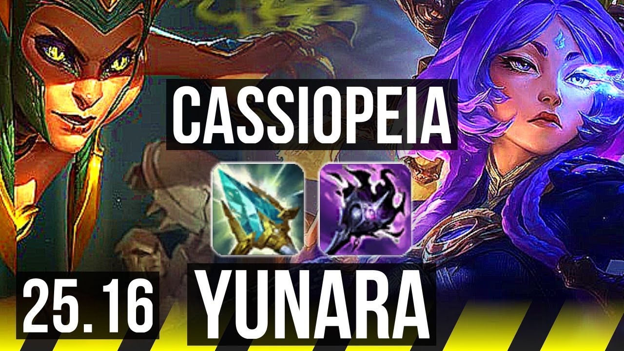 CASSIOPEIA & Elise vs YUNARA & Nautilus (ADC) | 8/3/9 | KR Grandmaster | 25.16