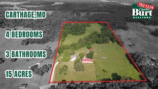 SOLD 2025! 1631 County Road 120, Carthage, MO | 15 Acres | Carthage Real Estate