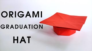 Origami GRADUATION HAT | How to make a paper graduation hat