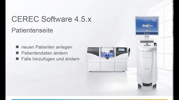 CEREC SW 4.5.x Patientenseite