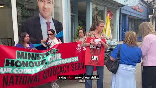 National Advocacy Service bring protest at Government inaction to Taoiseach’s office