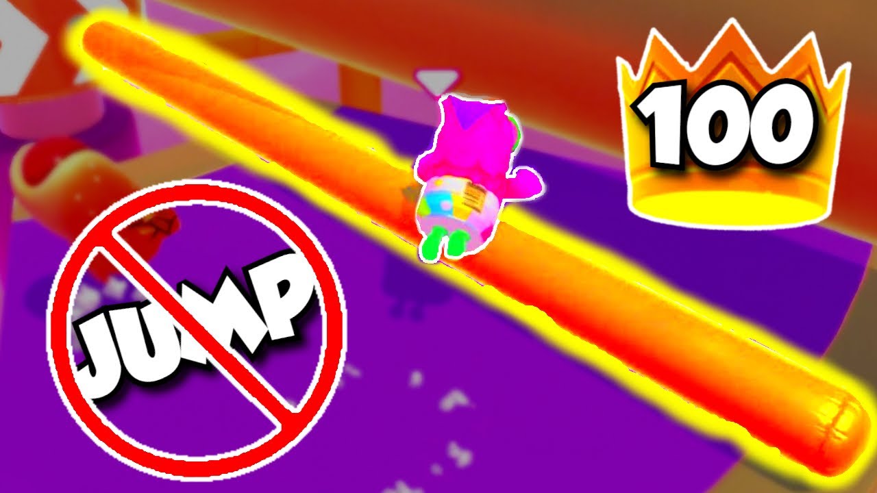 NO JUMP CHALLENGE FOR MY 100TH CROWN | Fall Guys