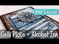 Männerkarte basteln mit Gelli Plate und Alcohol Ink | Tutorial | DEUTSCH