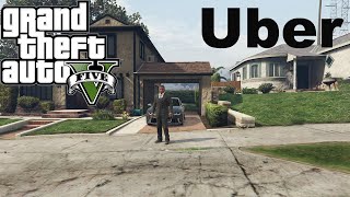 I Became An Uber Driver  In GTA 5.. [Gameplay] GTA 5 Mods