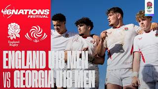 LIVE | England U18 Men v Georgia U18 Men | Six Nations Festival | Vichy, France screenshot 5