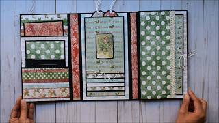 Mini Trifold Folio | Old World Winter - Paper Studio